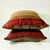 1980s Vintage Boho Chic Southwestern Ralph Lauren Jewel Tone Cut Striped Chenille Decorative Pillows - A Pair For Sale - Image 11 of 13