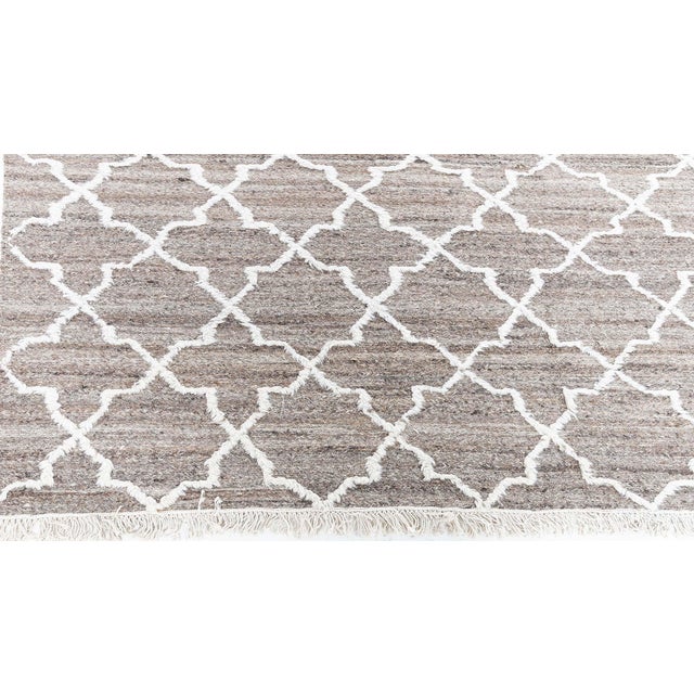 Textile Modern Tulu Diamond Wool Rug by Doris Leslie Blau For Sale - Image 7 of 8