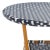 Contemporary California Bistro Table - Navy/White For Sale - Image 3 of 7