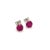 Traditional Natural Ruby Stud Earrings 14k Gold 1.91 TCW 1.28 Grams Certified For Sale - Image 3 of 11