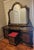 Wood Italian Gilt Vanity & Mirror Set | Hand-Carved Dressing Table | Hollywood Regency / Baroque Style For Sale - Image 7 of 10