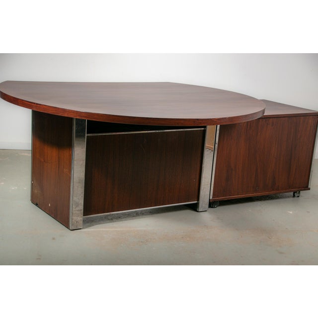 Galileo Series Executive Desk by Ennio Fazioli for Mim Roma, 1970s For Sale - Image 11 of 18