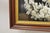 Antique Victorian White Feather Flower Mourning Wreath Mahogany Shadow Box Frame For Sale - Image 11 of 11
