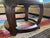 Asian VTG Thomasville Walnut Asian Round Glass Top Coffee Cocktail Table For Sale - Image 3 of 4