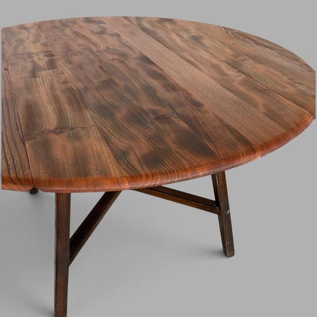 Oval Elm and Beech Drop-Leaf Dining Table from Ercol, 1950s For Sale - Image 6 of 10