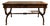 Large Vintage 60 Inch Mahogany Leather Top Baker Style Writing Desk For Sale