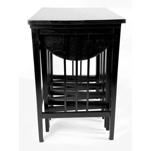 Openable Nesting Tables from Mundus, Vienna, 1910s, Set of 5 For Sale - Image 11 of 14