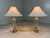 Large Crystal and Brass Table Lamps, 1960s, Set of 2 For Sale - Image 4 of 18