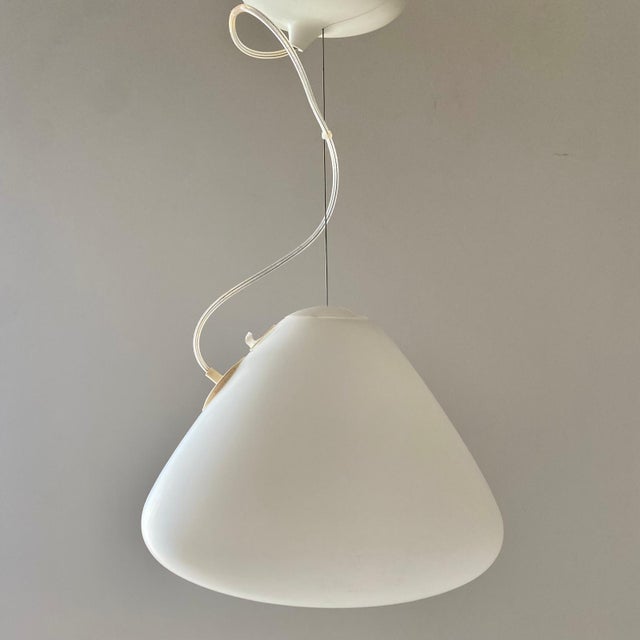 "Capsule" white glass pendant designed by Ross Lovegrove for Artemide. Italy 2010 Designed and launched in 2010, as the...