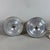 Metal Vintage Table Lamps in Opaline Pleated Glass and Gold Metal, 1960s, Set of 2 For Sale - Image 7 of 11