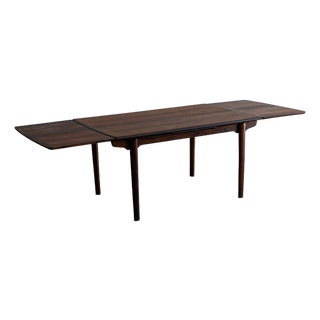 Danish Rosewood Rectangle Dining Table Expandable Table Denmark 1960s For Sale