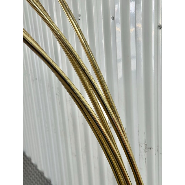 Stone 1960s Mid Century Modern 5-Arm Italian Arc Lamp by Harvey Guzzini For Sale - Image 7 of 10