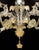 Traditional venetian "Ca' Rezzonico" Murano glass wall sconce , full of hand-made details of blowing glass . Full of gold-...