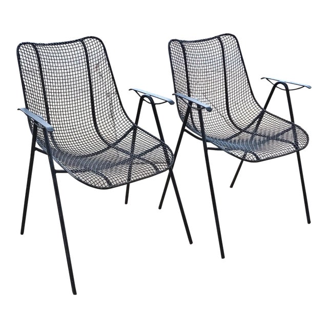 Rare 'Sculptura' Arm Chairs by Russel Woodard (Pair) For Sale