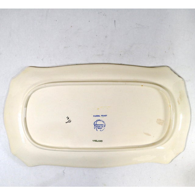 Vintage Royal Winton Grimwades "Floral Feast" Chintz Rectangular Serving Tray For Sale In Cincinnati - Image 6 of 10