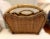 1970s Vintage Bamboo and Rattan Wicker Basket For Sale - Image 5 of 9