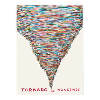 David Shrigley, Tornado of Nonsense, 2021, Paper, Framed For Sale