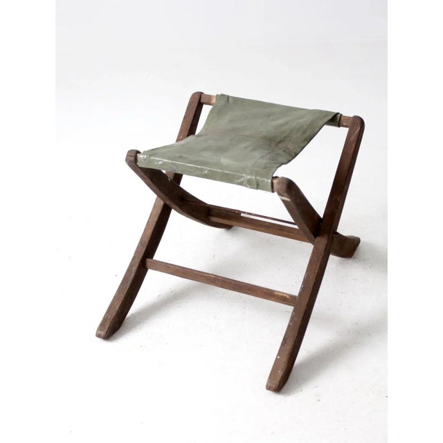 Vintage Camp Stool For Sale - Image 9 of 10