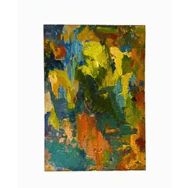 Abstract Abstract Oil on Board Small Painting For Sale - Image 3 of 5