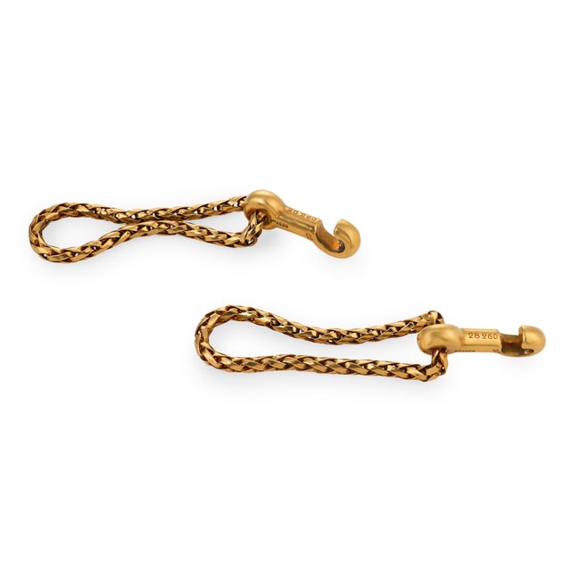 These elegant vintage Boucheron cufflinks are a sophisticated pair from the 1970’s, beautifully crafted in rich 18k yellow...