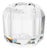 Ruxley 3.25" Faceted Crystal Vase, Clear For Sale