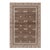 Rug & Kilim’s Modern Block Print Rug in Beige-Brown, with Geometric Patterns - 10x14 For Sale