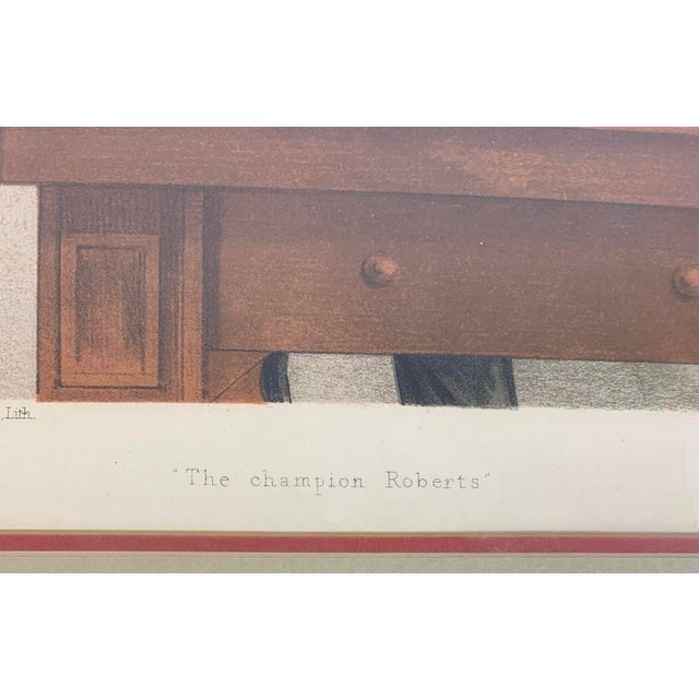 English Antique Framed Vanity Fair English Billiard Prints, Set of 2 For Sale - Image 3 of 9