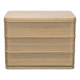 Restoration Hardware Ligne Three Drawer Nightstand For Sale