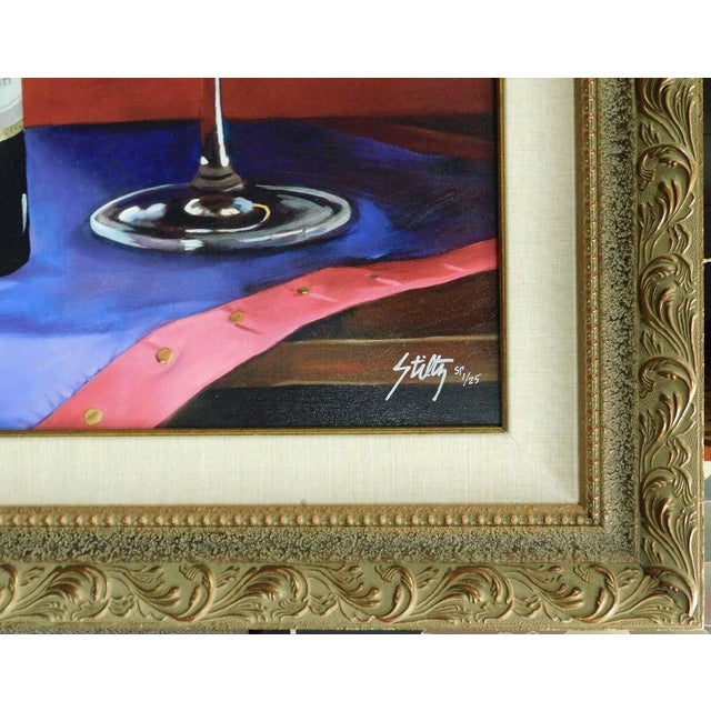 2010s Thomas Stiltz "Cinq Cepages" Sn Special Proof Hand Signed Art Canvas Artwork For Sale - Image 5 of 5