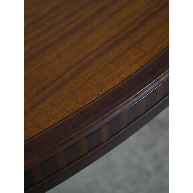 Brown Baker Historic Charleston Mahogany Tray Top Table For Sale - Image 8 of 15