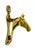 Vintage Brass Horse Head Door Knocker – Equestrian / English Country Style For Sale In Houston - Image 6 of 11