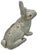 Very Large & Heavy Antique American Rustically Aged Cast Iron Rabbit Garden Ornament or Doorstop - Circa 1920s For Sale - Image 9 of 18