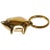 Carl Auböck Model #4500 'Lucky Pig' Brass Figurine Keyring For Sale