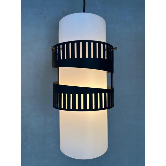 Vintage Opaline Design Hanging Lamps, Set of 2 For Sale - Image 10 of 14