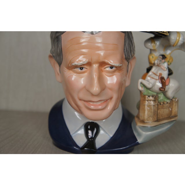 Peach American Royal Doulton King Prince Charles Equestrian Polo Toby Character Jug For Sale - Image 8 of 18