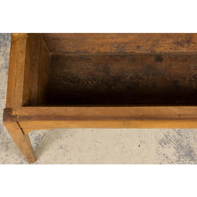 Wood Early 19th Century French Provincial Fruitwood Petrin Dough Table For Sale - Image 7 of 18