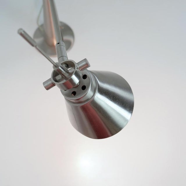 Adjustable Brushed Chrome Desk Lamp For Sale - Image 7 of 13