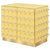 Butter Yellow Murano Glass Cabinet with Brass Plinth from Justfurnituress SRL For Sale - Image 9 of 9