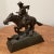 American Antique Winchester Rider & Horse Cast Bronze Statue For Sale - Image 3 of 12