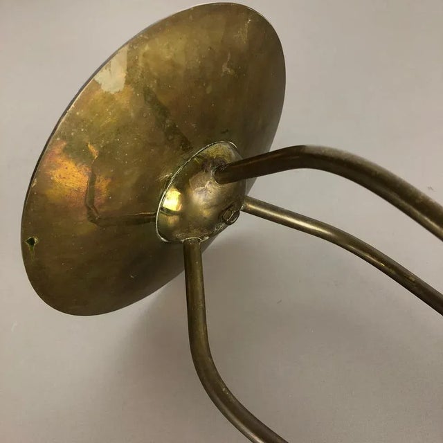 Modernist Sculptural Brutalist Floor Brass Candleholder, Germany, 1950s For Sale - Image 14 of 18
