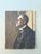 Vintage Original Oil Portrait of Man For Sale - Image 12 of 12
