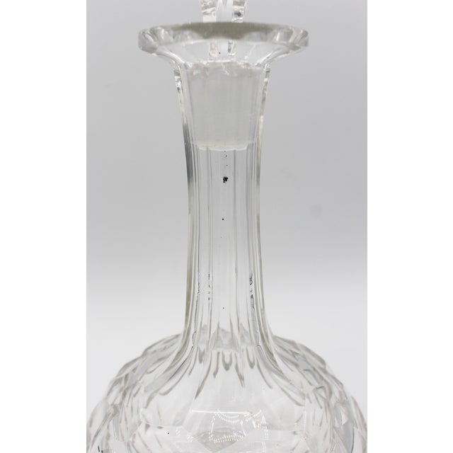 Circa 1880 Anglo-Irish Round Slender Neck Decanter With Stopper For Sale In Raleigh - Image 6 of 6