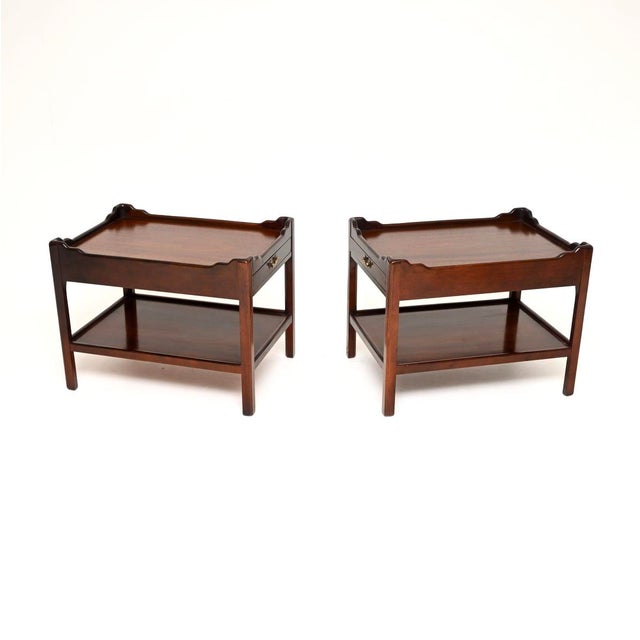 Antique Georgian Side Tables, 1950, Set of 2 For Sale - Image 3 of 11