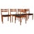 Black Dining Chairs in Oak and Leather by Poul Volther for FDB, 1970s, Set of 5 For Sale - Image 8 of 8