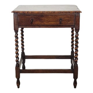 Oak One-Drawer Table, England Circa 1880 For Sale