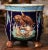 19th Century French Majolica Barbotine Cache Pot With Bird Relief Decor For Sale - Image 4 of 8