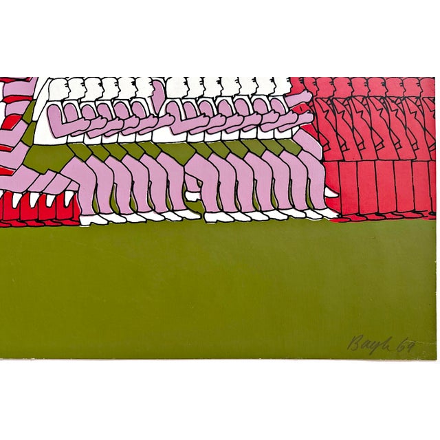 Thomas Bayerle, Marathon 1969, Signed, Limited Edition, Screen Print For Sale - Image 4 of 6