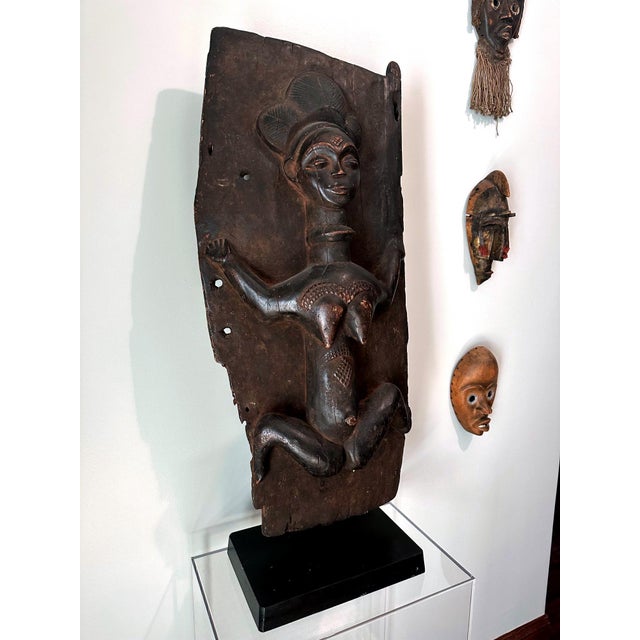Gabon Punu Granary Door Panel on Custom Stand with Provenance For Sale - Image 13 of 18