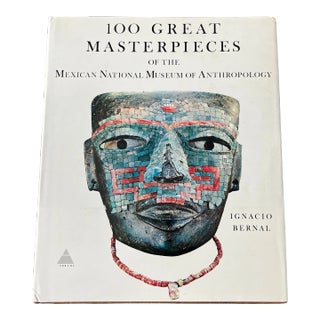 Mexican Art Book-100 Great Masterpieces of the Mexican National Museum of Anthropology, Ignacio Bernal 1969 For Sale