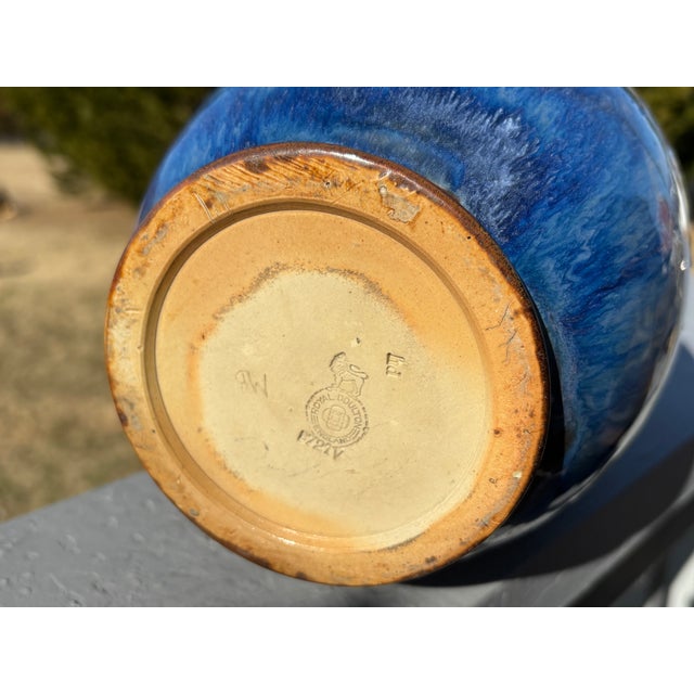 Royal Doulton England - Late 19th C. Floral Relief Stoneware 10" Vase For Sale - Image 10 of 11